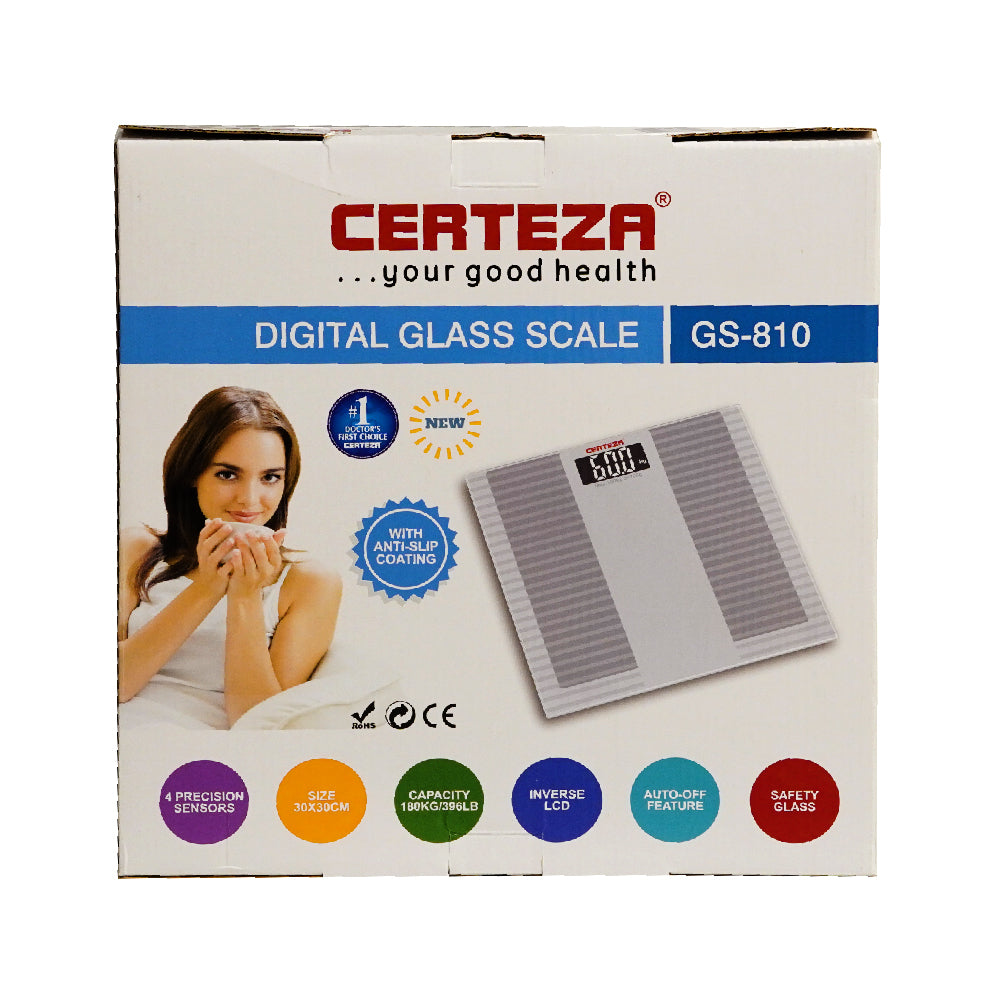 CERTEEZA BATHROOM SCALE 180KG GS810