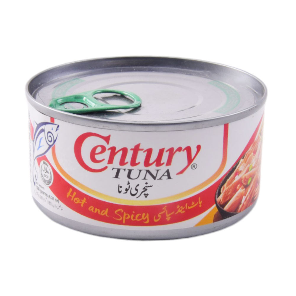 CENTURY TIN FOOD TUNA HOT AND SPICY 180 GM