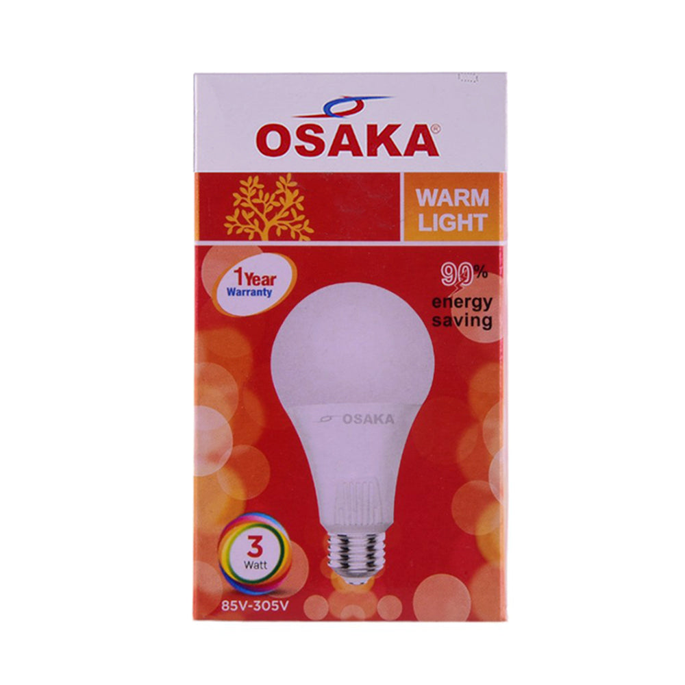 OSAKA 3 WATT WARM LIGHT LED BULB E27