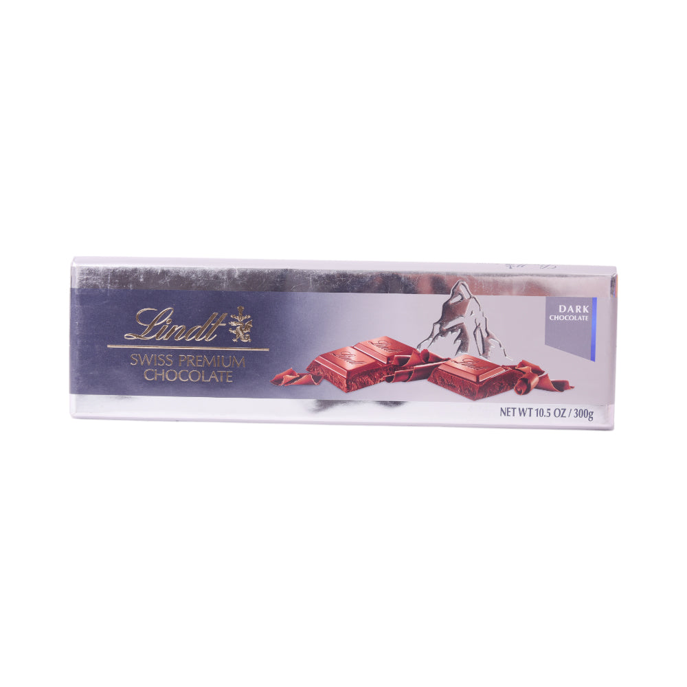LINDT SWISS PREMIUM CHOCOLATE BAR DARK 300 GM