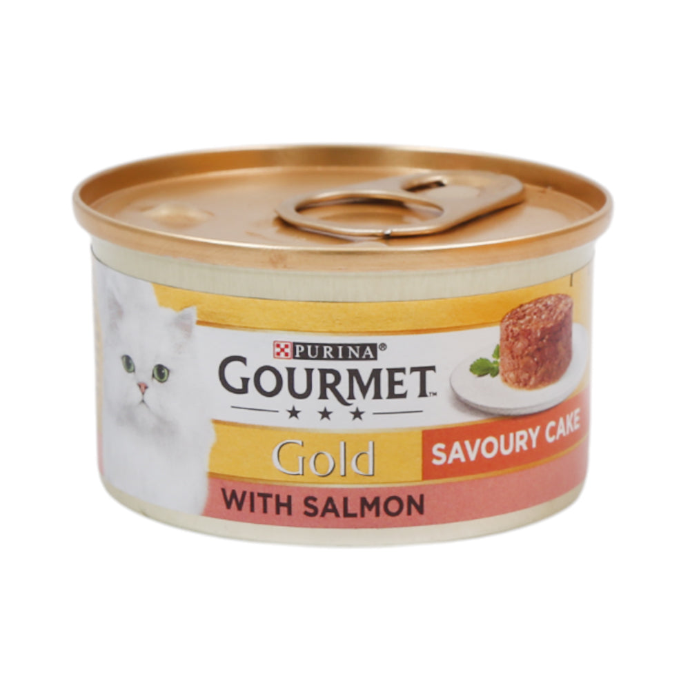 PURINA GOURMET CAT FOOD GOLD PATE WITH SALMON 85 GM Al Fatah purina-gourmet-cat-food-gold-pate-with-salmon-85-gm-al-fatah