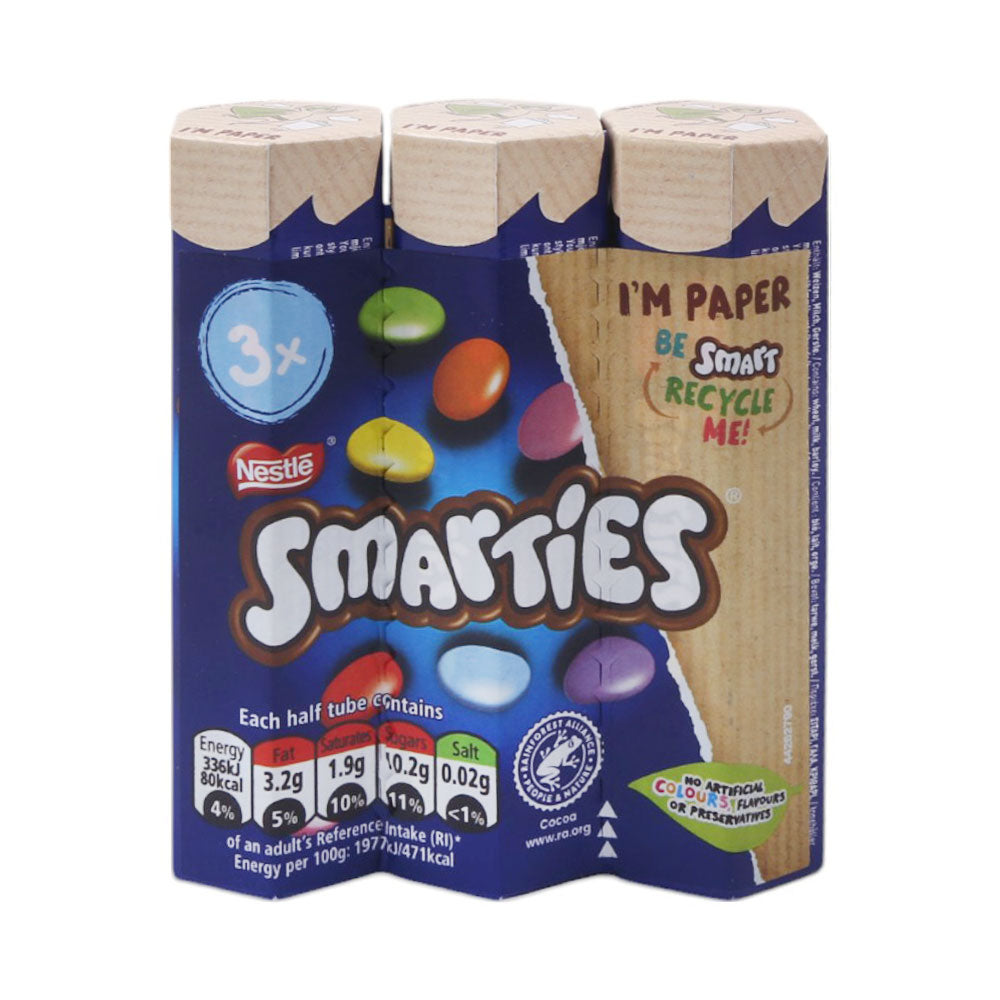 NESTLE SMARTTIES CHOCOLATE BEANS 3X34 102 GM