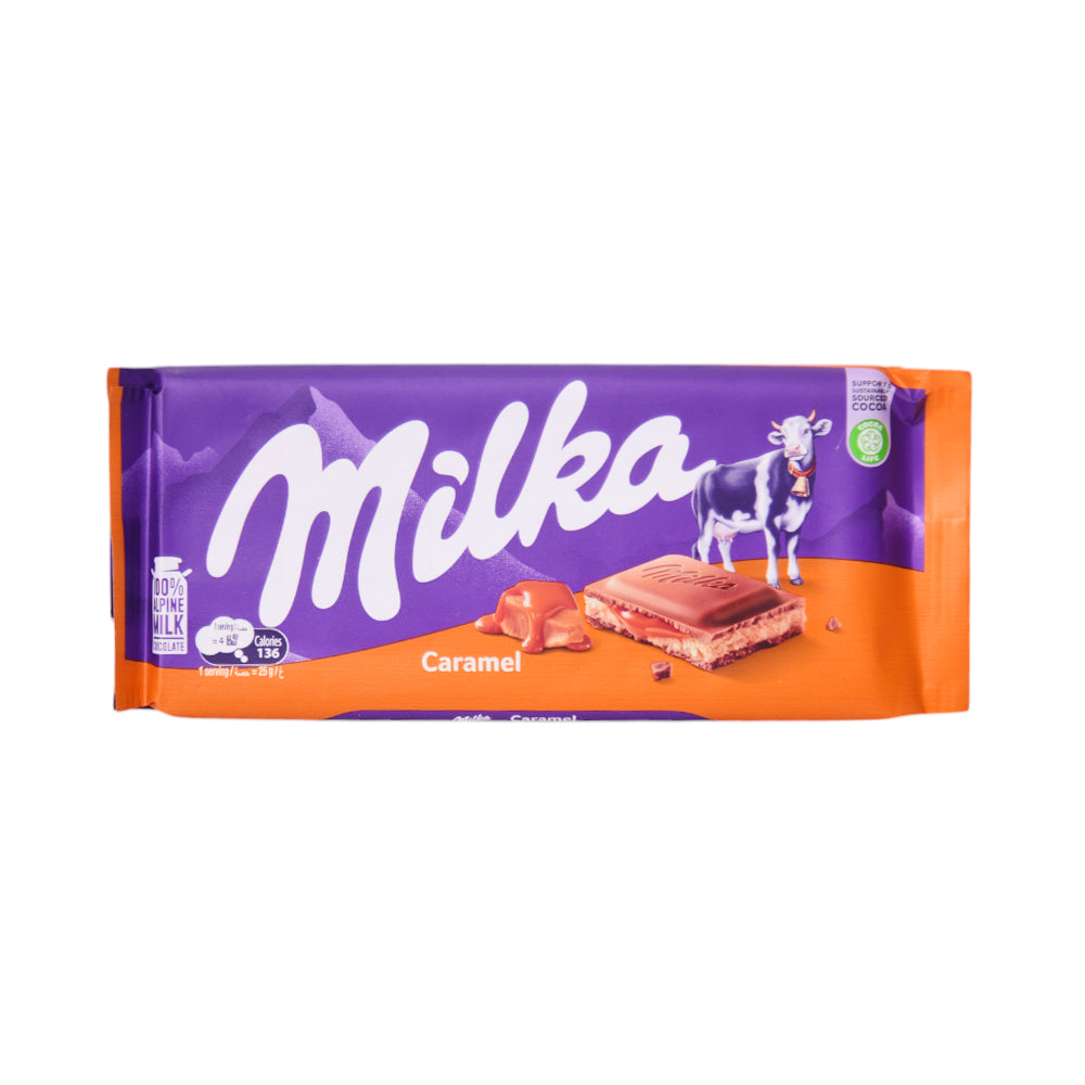 MILKA CHOCOLATE CARAMEL 100GM BASIC