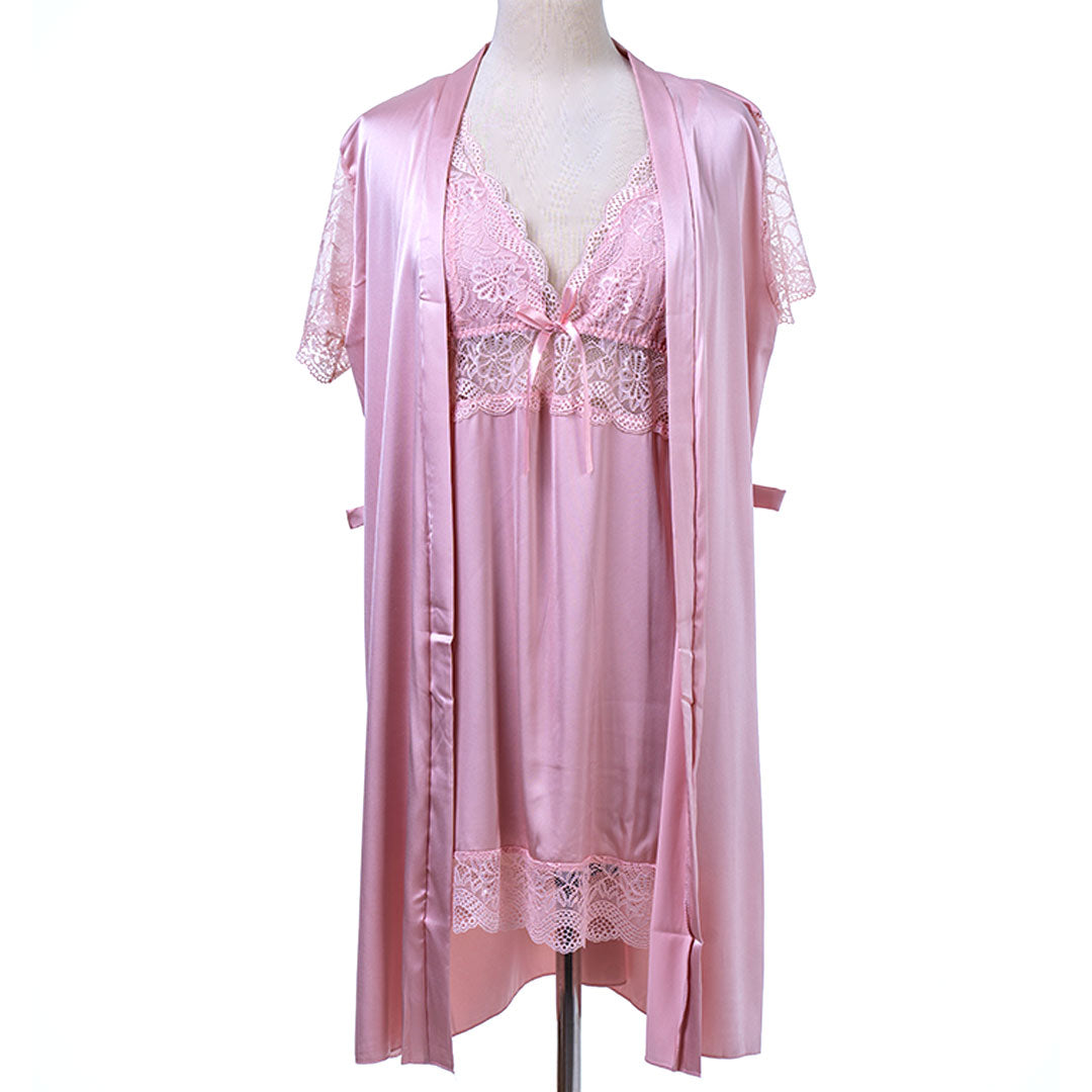 BELLEZA SHORT NIGHTY WITH ROBE 7655