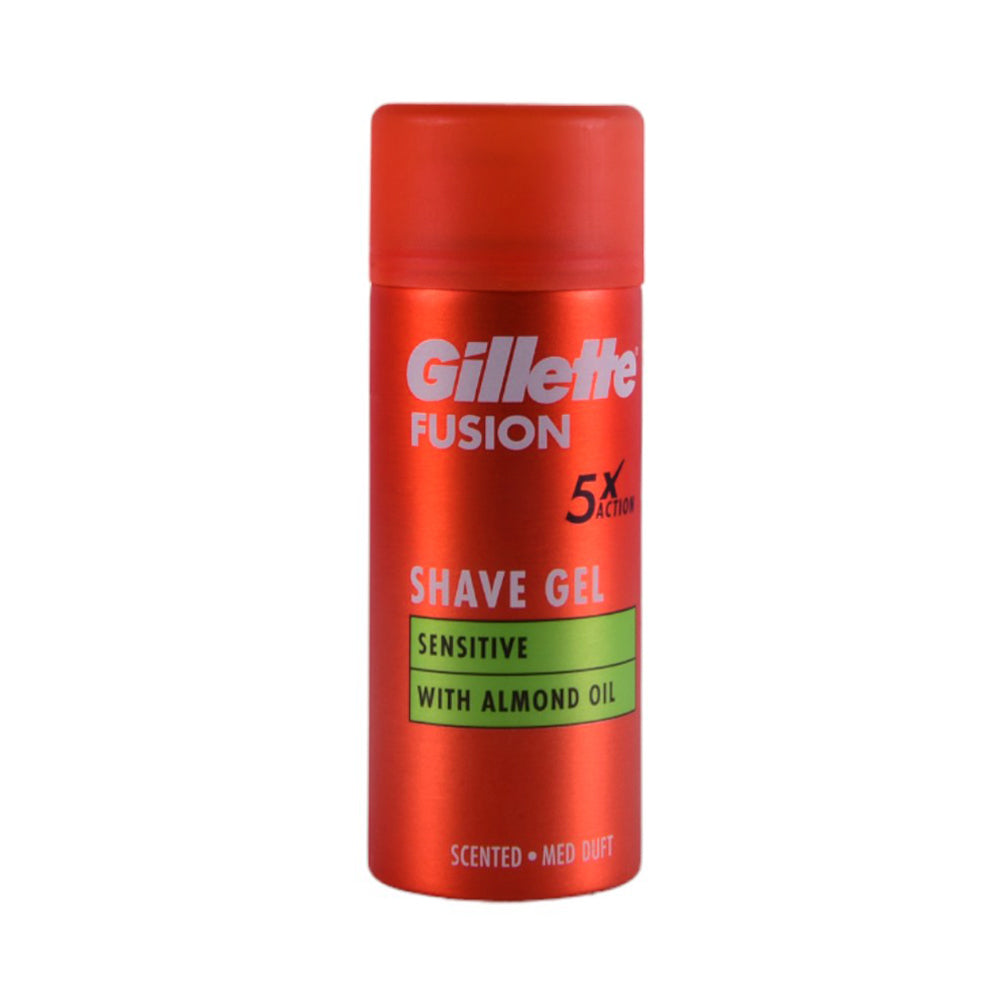 GILLETTE FUSION SHAVE GEL SENSITIVE WITH ALMOND OIL 75 ML