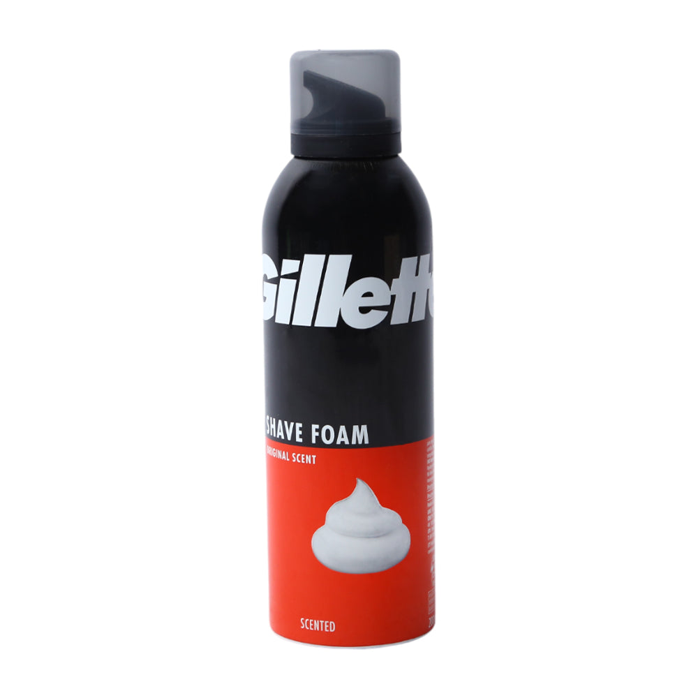 GILLETTE SHAVING FOAM ORIGINAL SCENT RED 200 ML