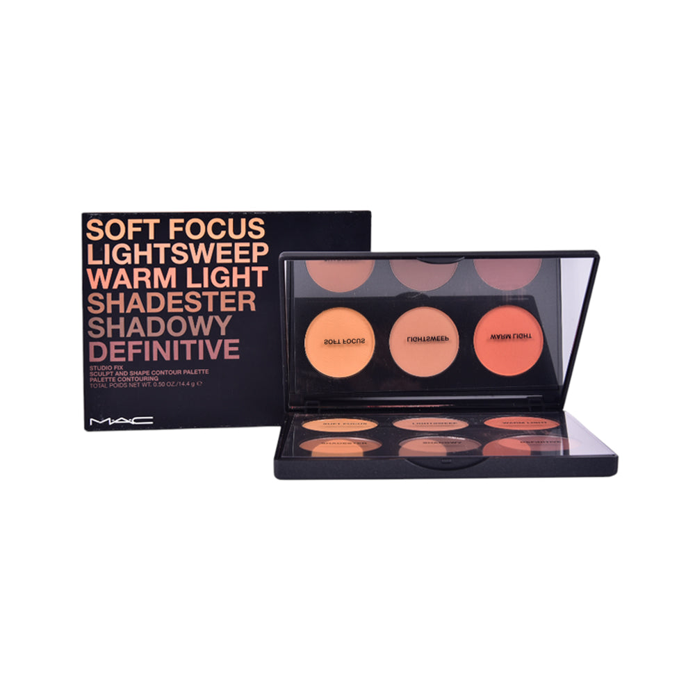 MAC SOFT FOCUS LIGHTSWEEP WARM CONTOUR PALETTE MED/DARK 14.4