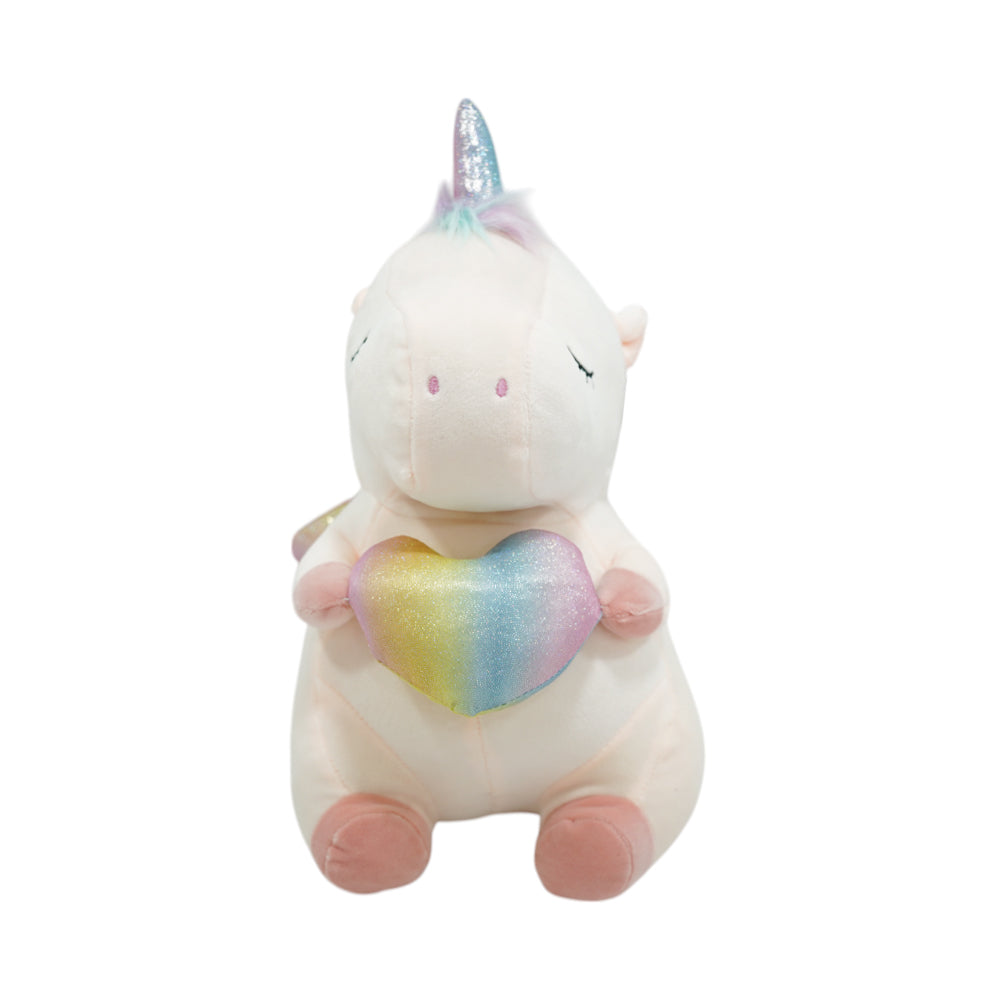 10172 SOFT UNICORN W-HEART 30CM A.I