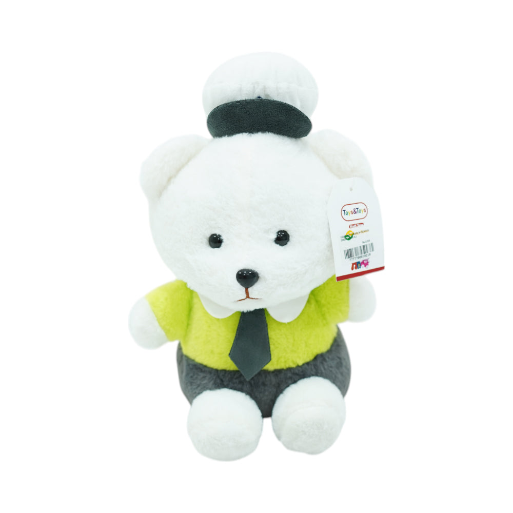10210 SOFT BEAR W-SCHOOL DRESS 30CM A.I
