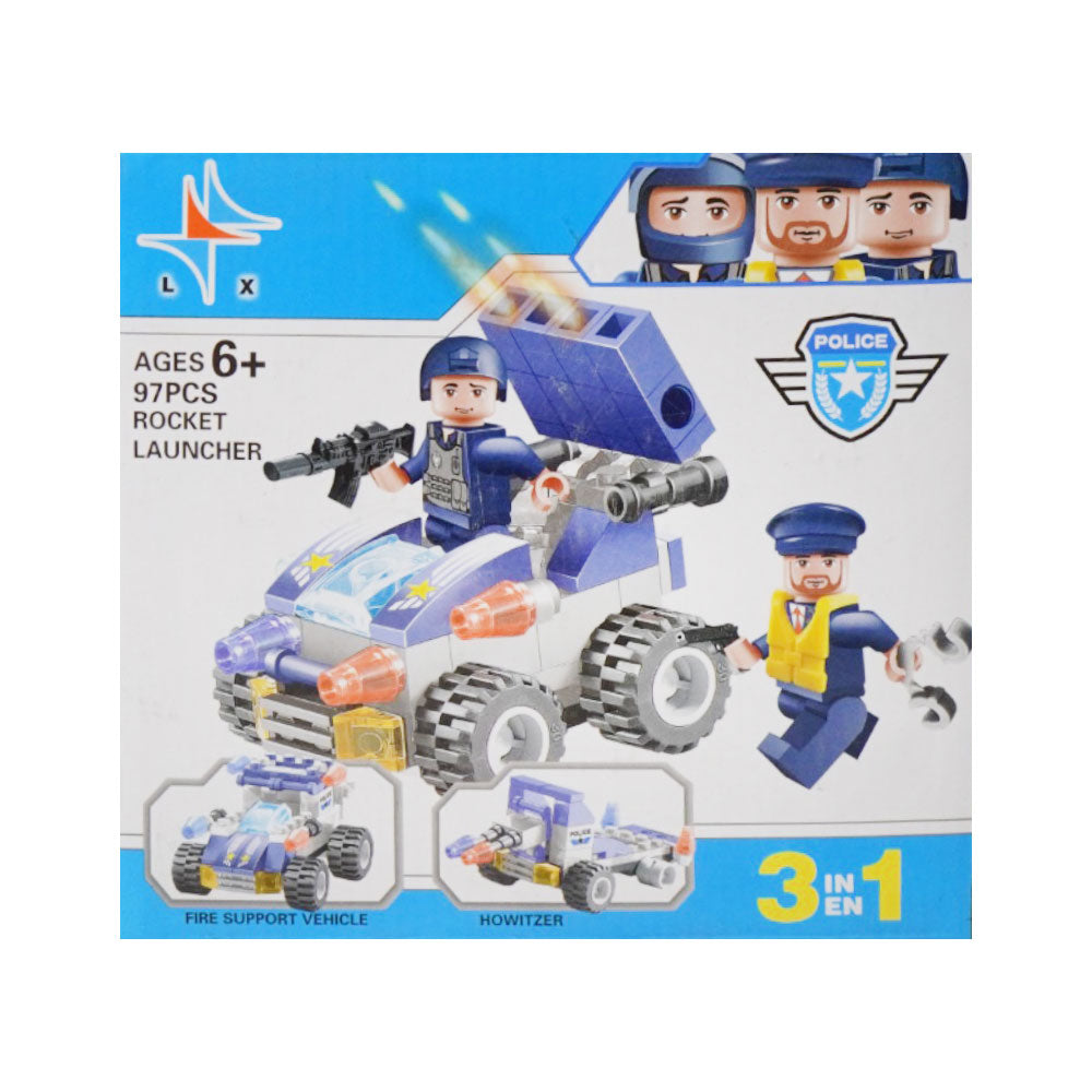 LX-A250 CITY POLICE BLOCKS 3IN1 ASST A.I