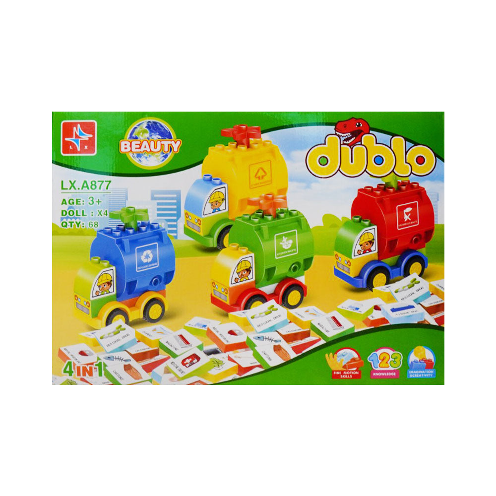 LX-A877 BEAUTY DUBLO BLOCKS 68PC A.I