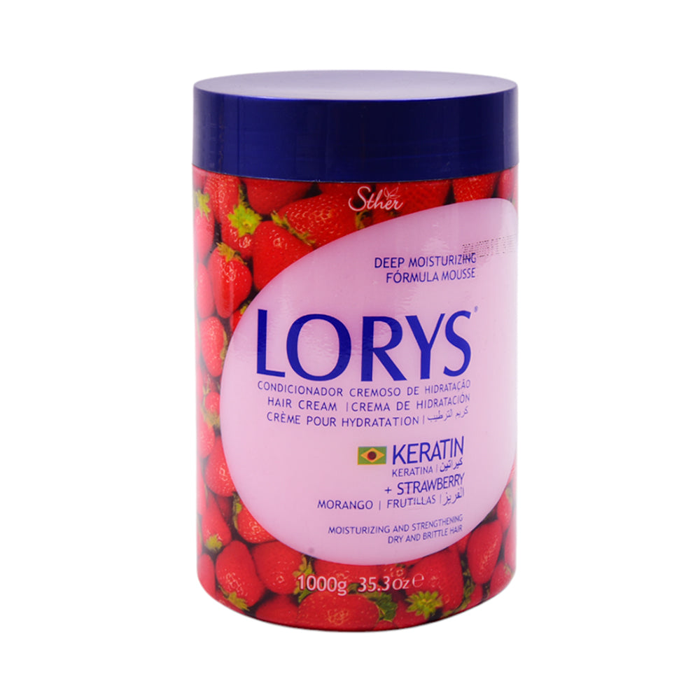 LORYS HAIR CREAM KERATIN STRAWBERRY 1000 GM BASIC
