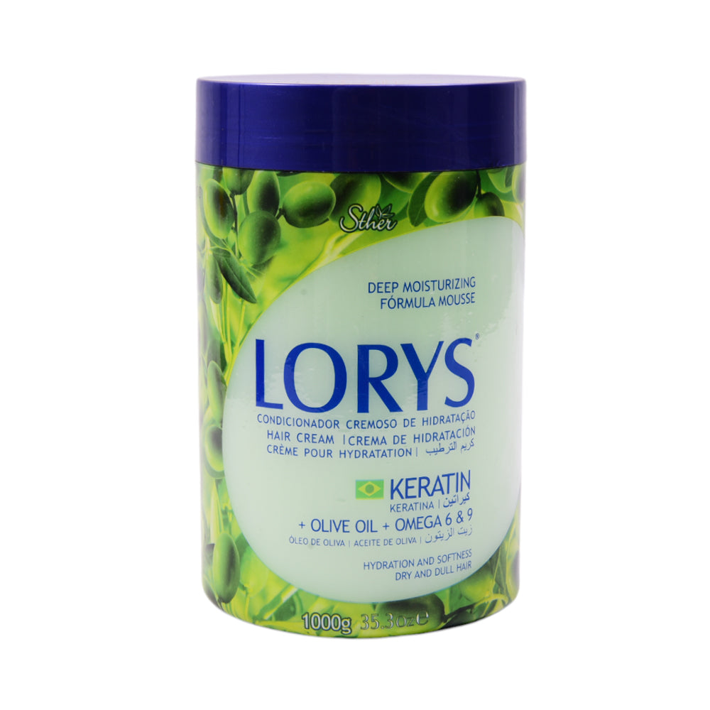 LORYS HAIR CREAM KERATIN OLIVE OIL OMEGA 6AND9 1000 GM