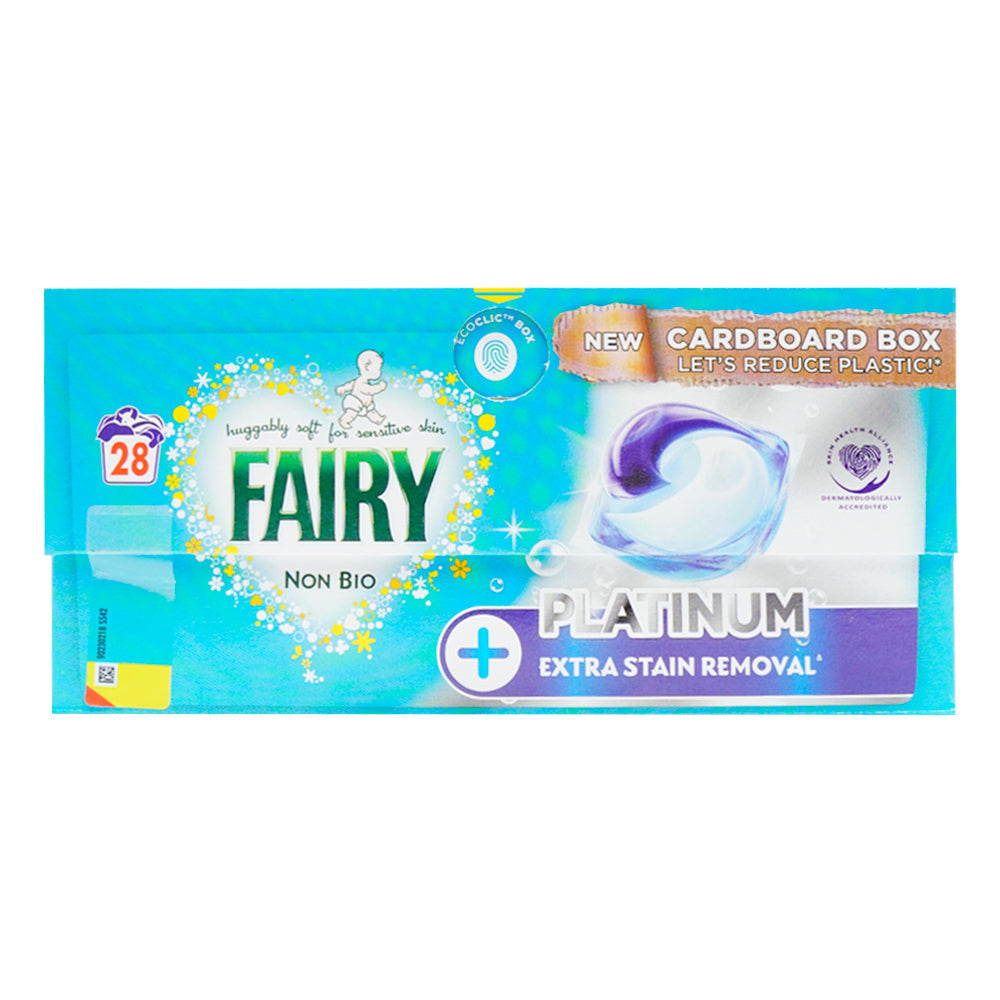 FAIRY WASHING PODS NON BIO PLATINUM 28 WASH 730.8 GM