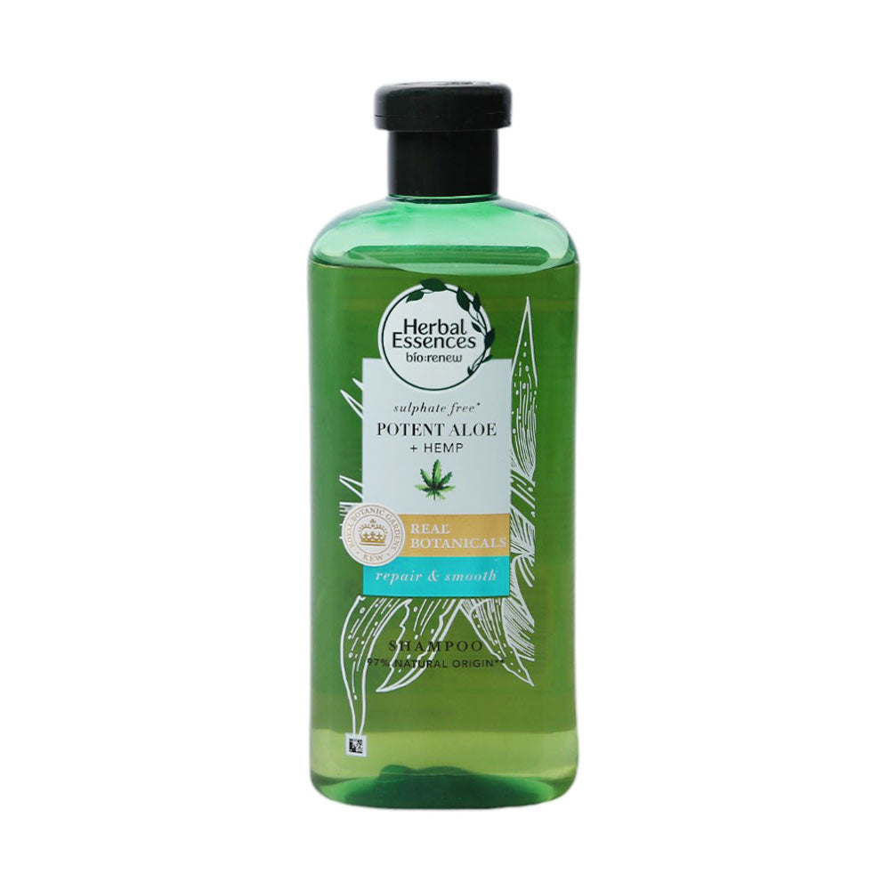 HERBAL ESSENCES SHAMPOO POTENT ALOE+HEMP 380 ML