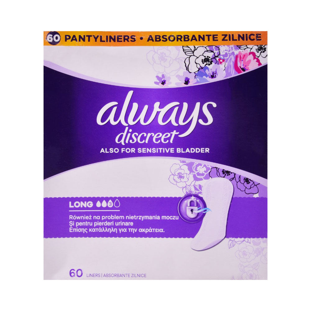 ALWAYS PAD DISCREET FOR SENSITIVE BLADDER 60S