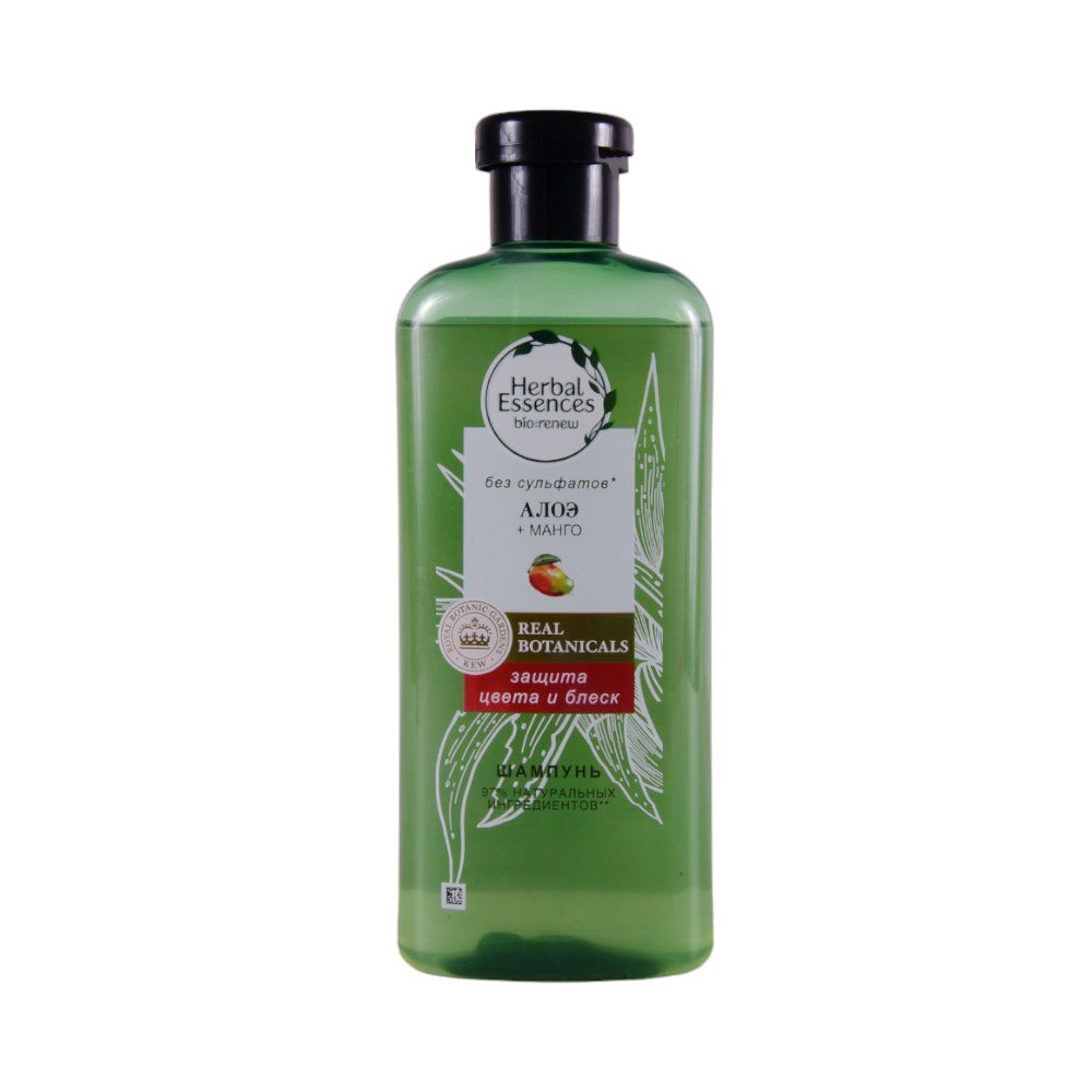 HERBAL ESSENCES SHAMPOO POTENT ALOE MANGO BOTANICALS 380 ML