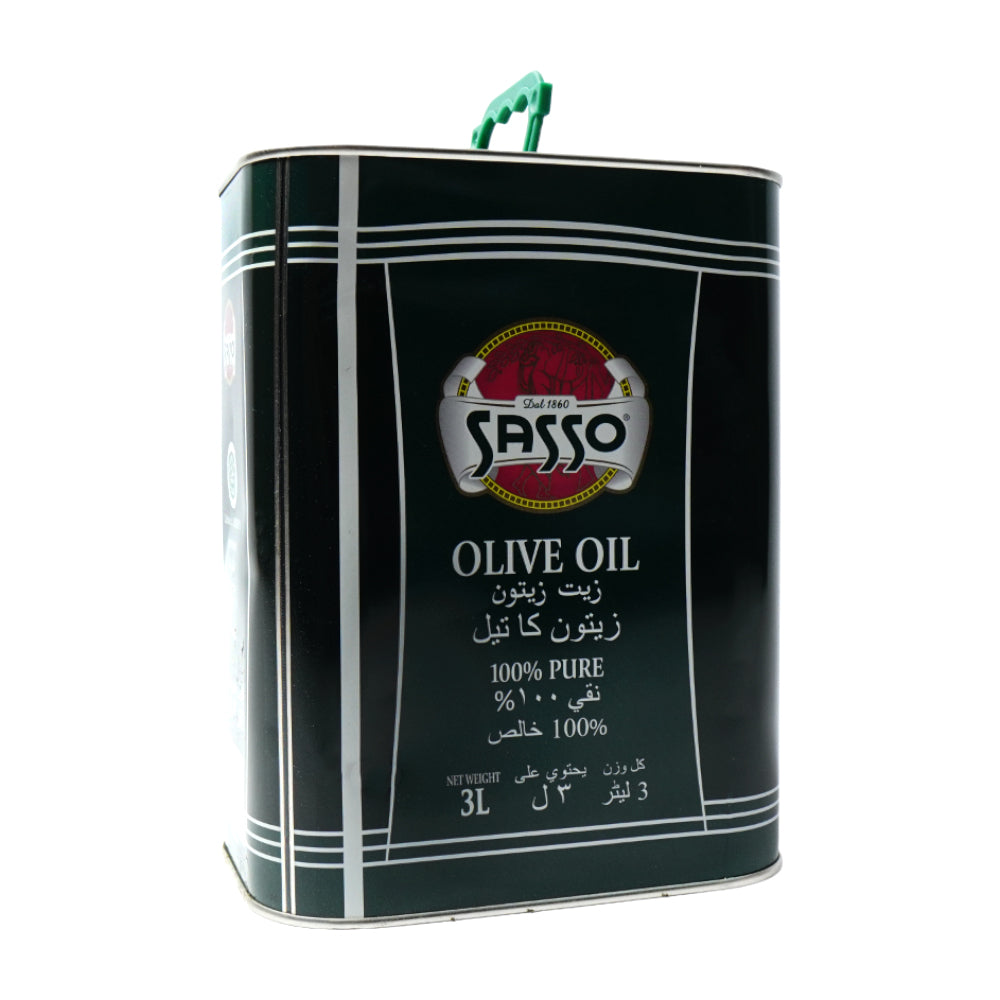 SASSO OLIVE OIL TIN 3 LTR