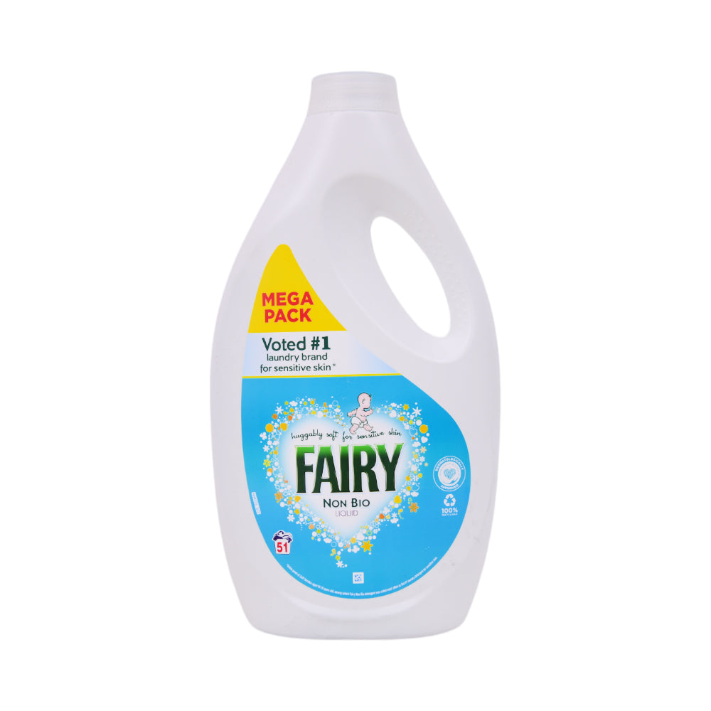 FAIRY WASHING LIQUID 51 WASH NON BIO LIQUID 1785 ML