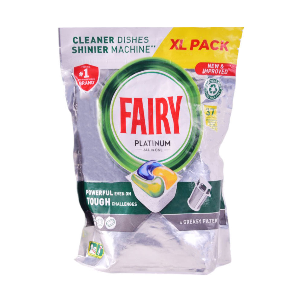 FAIRY DISH WASHER CAPSULES LEMON ALL IN ONE XL (37) 551 GM
