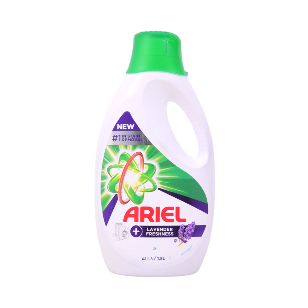 ARIEL WASHING LIQUID GEL LAVENDER FRESHNESS 1.8 LTR