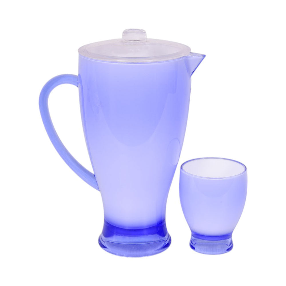 WATER SET 7PC ACRYLIC MILKY