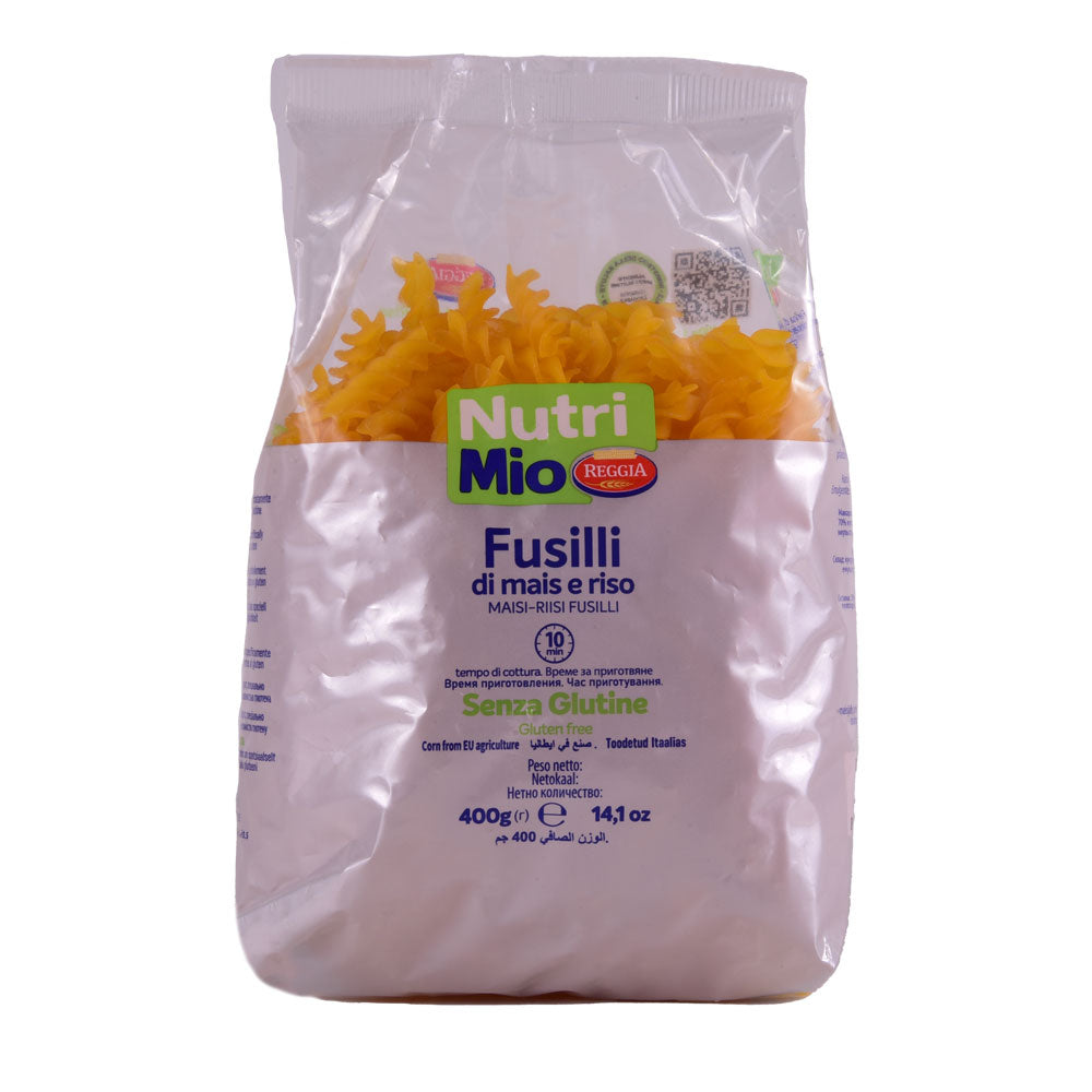 REGGIA PASTA NUTRI MIO FUSILLI GLUTEN FREE 400 GM