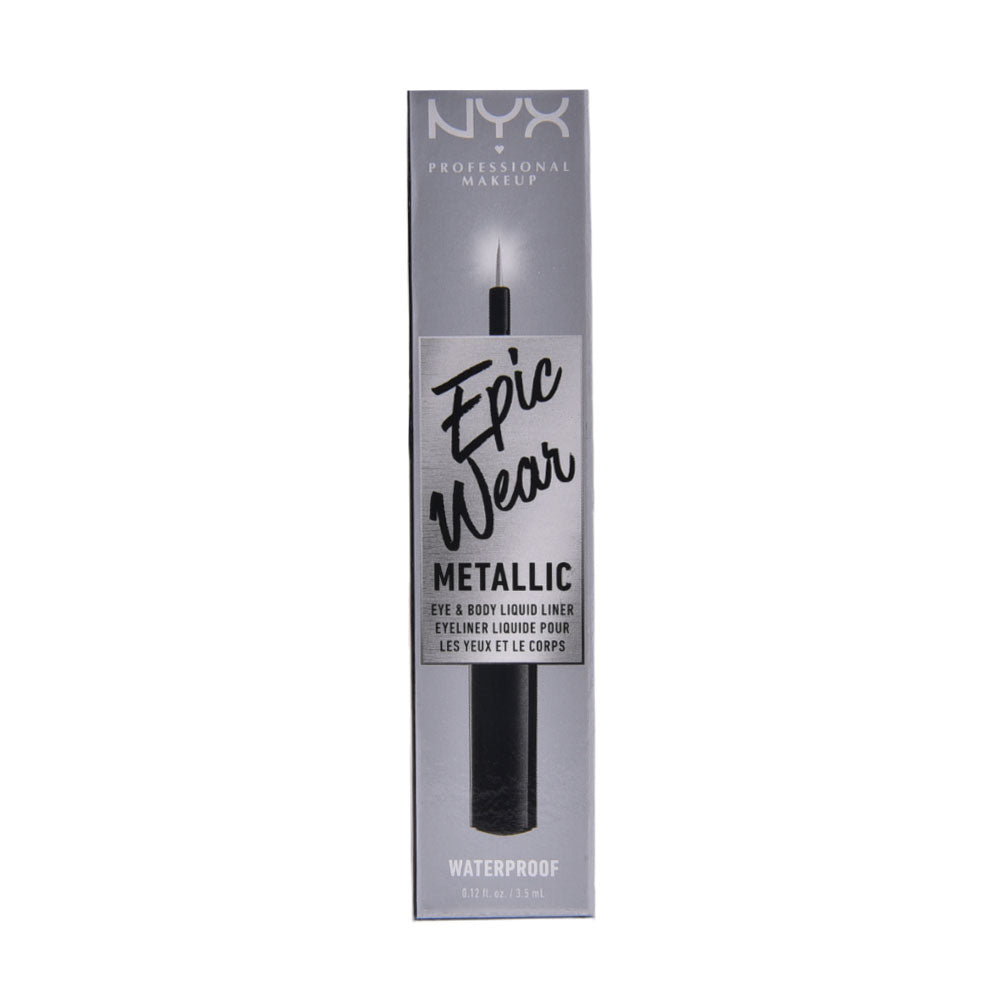 NYX EPIC WEAR METALLIC EYE & BODY LIQUID LINER 3.5ML (SILVER
