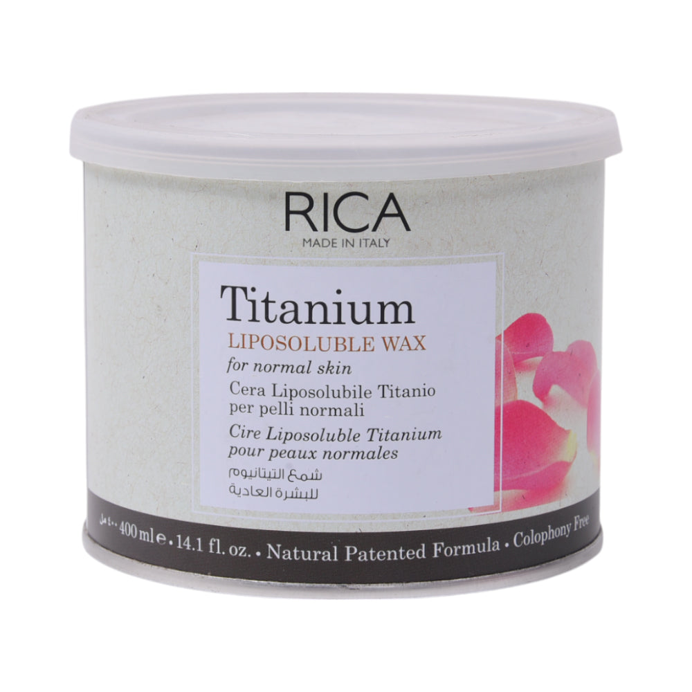 RICA LIPOSOLUBLE WAX TITANIUM 400 ML