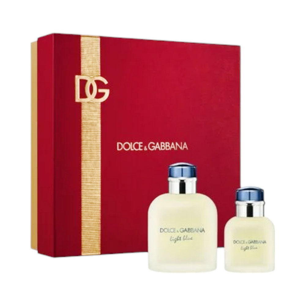 DOLCE & GABANA LIGHT BLUE FOR MEN 2PC GIFT SET