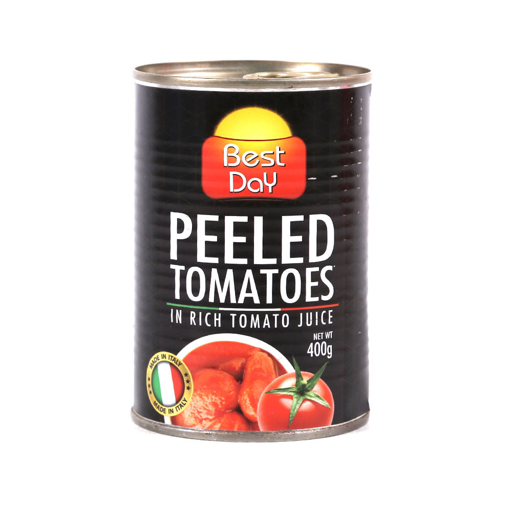 BEST DAY PEELED TOMATOES TIN 400 GM AlFatah