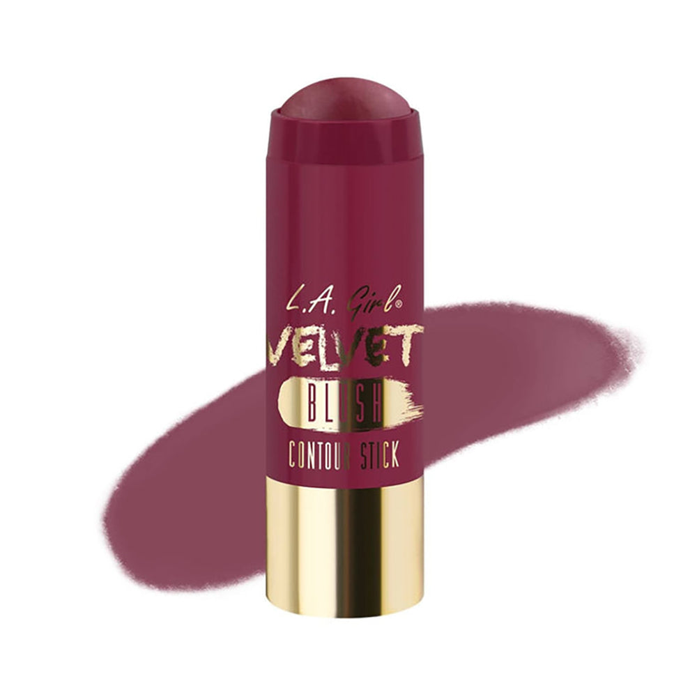 LA GIRL-VELVET CONTOUR BLUSH STICK - CRUSHED BERRY