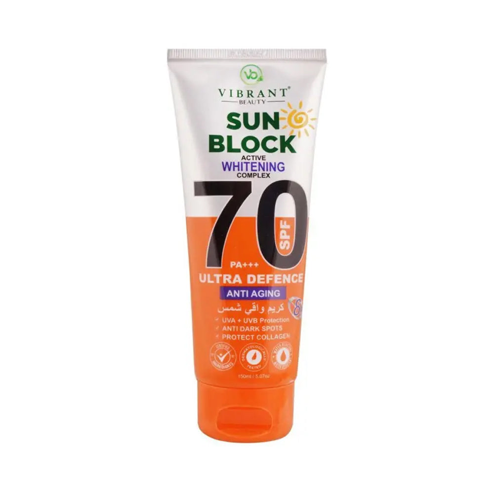 VIBRANT BEAUTY SUN BLOCK ANTI-AGING SPF-70 150ML