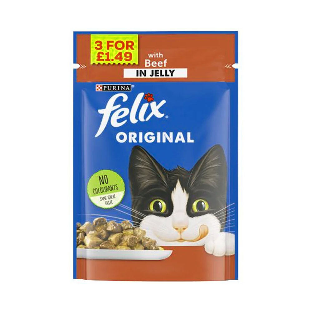 PURINA FELIX CAT FOOD JELLY ORIGINAL CHICKEN IN JELLY 100 GM