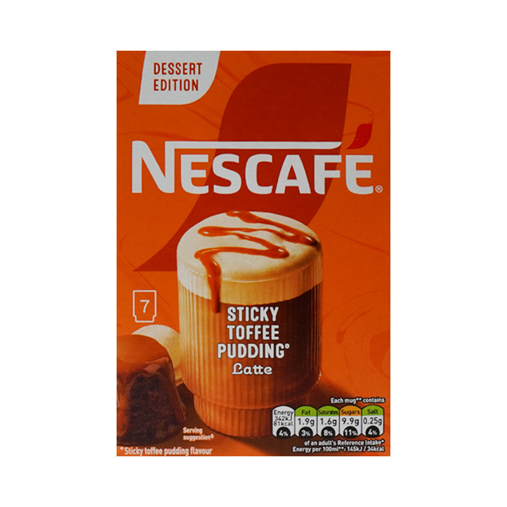 NESCAFE GOLD COFFEE STICKY TOFFEE PUDDING LATTE 7PC 148 GM