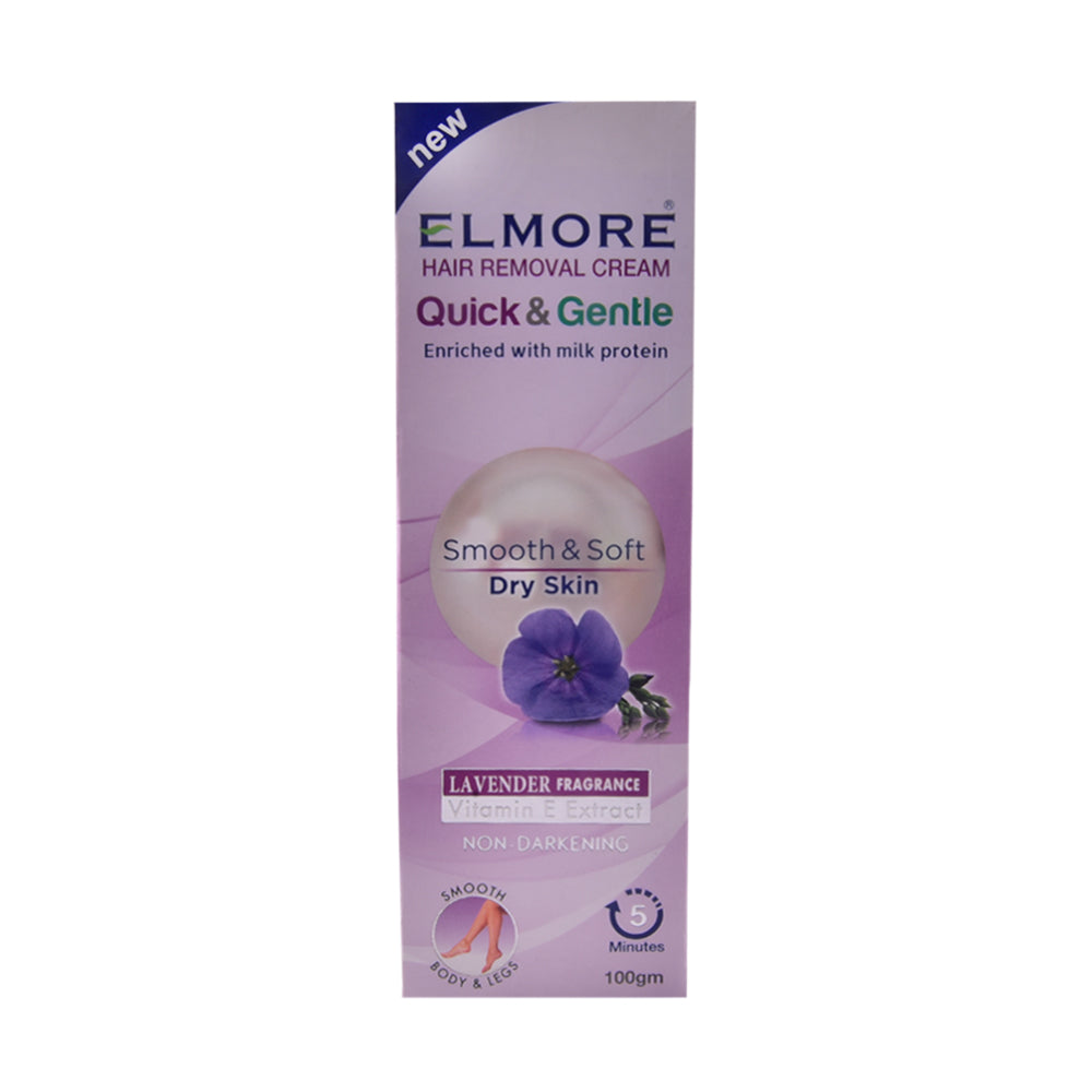 ELMORE QUICK & GENTLE HAIR REMOVAL CREAM DRY SKIN 100 GM