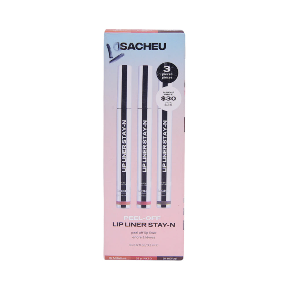 SACHIN LIP LINER STAY-N PEEL OFF 3PC SET