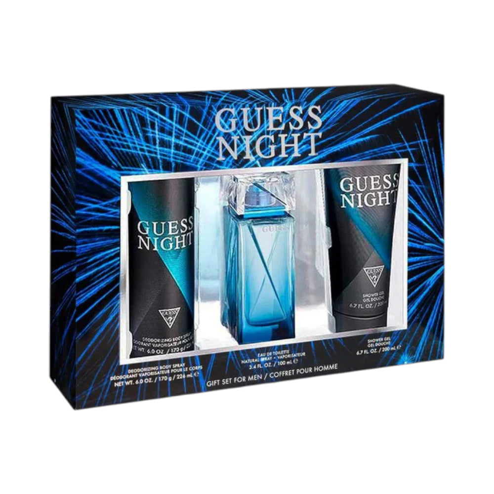 GUESS NIGHT POUR HOMME 3PC GIFT SET