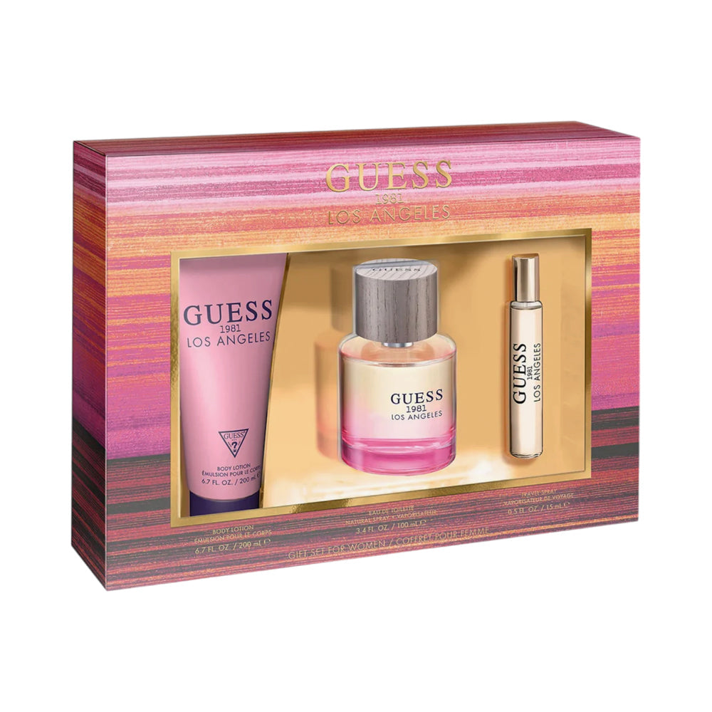 GUESS 1981 LOS ANGELES FOR WOMEN 3PC GIFT SET