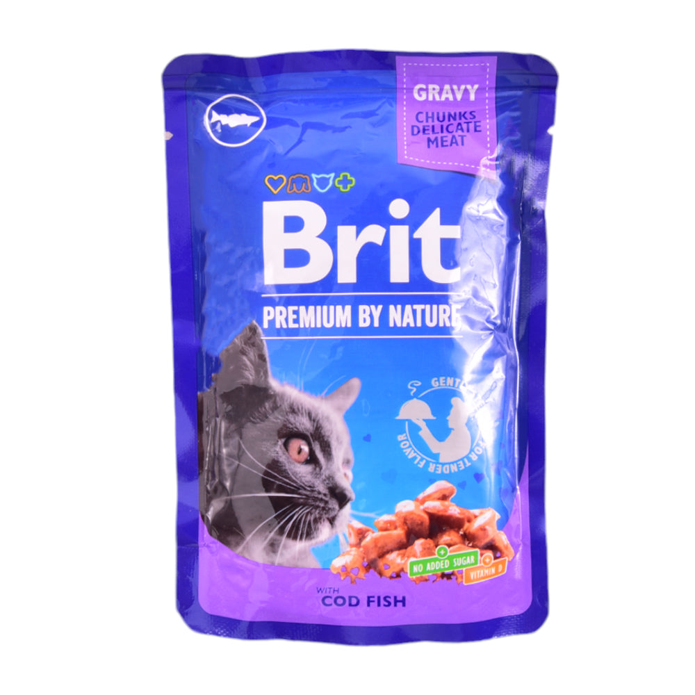 BRIT PREMIUM CAT FOOD COD FISH 100 GM