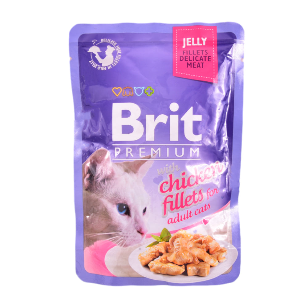 BRIT CAT FOOD PREMIUM CHICKEN FILLETS ADULT 85 GM