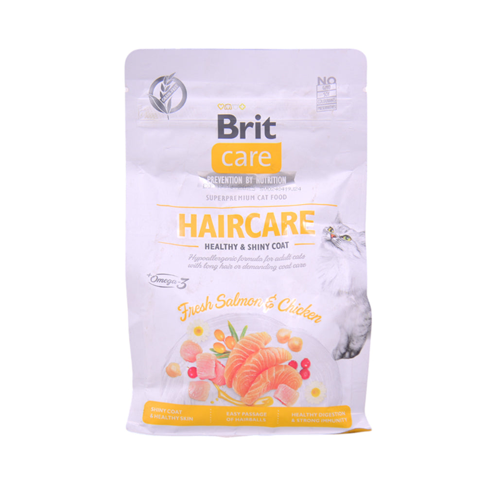 BRIT CARE CAT FOOD HAIRCARE FRESH SALMON & CHICKEN 400 GM