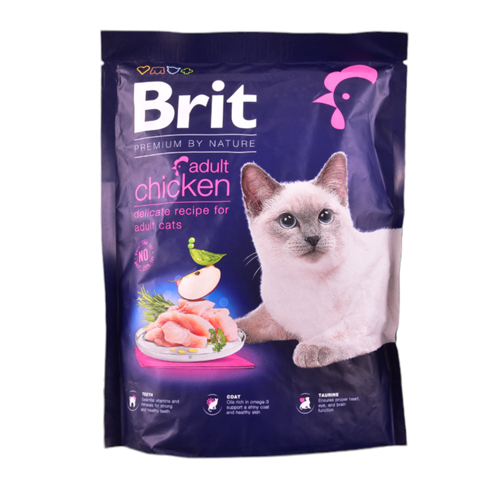 BRIT PREMIUM CAT FOOD ADULT CHICKEN 300 GM