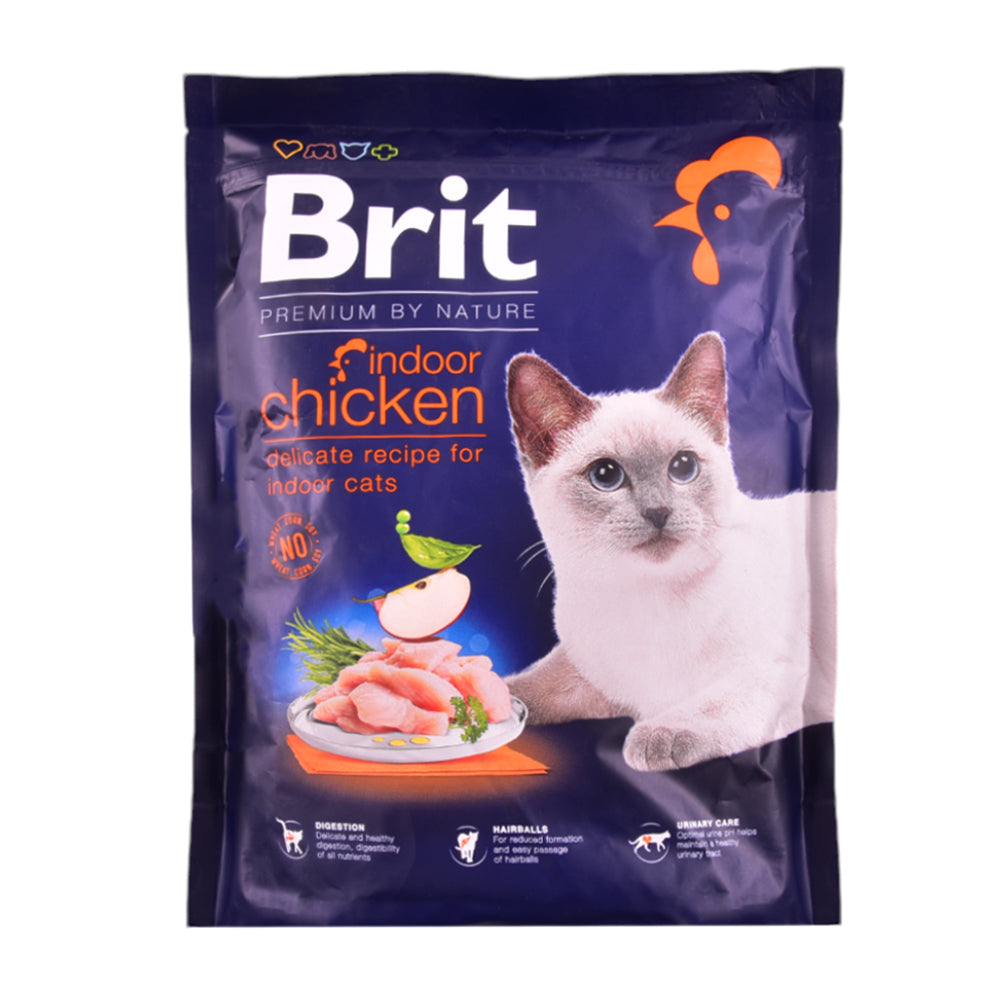 BRIT PREMIUM CAT FOOD INDOOR CHICKEN 300 GM
