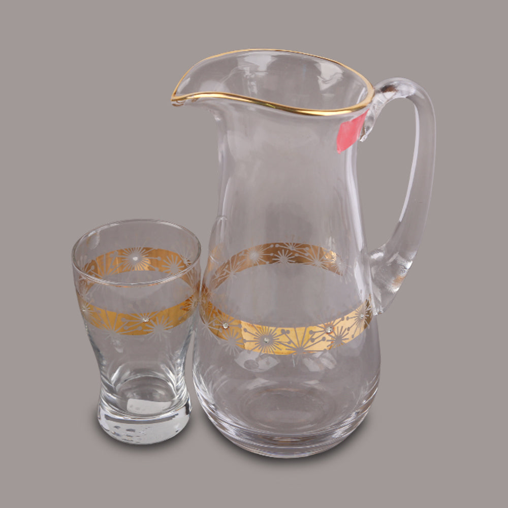 WATER SET 7PC CANBA PARTY GOLD 160-42418 PC