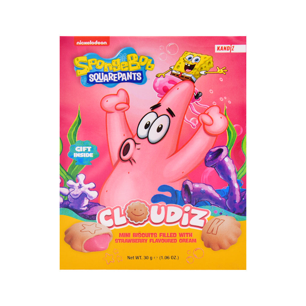 NICKELODEON CLOUDIZ MINI BICUITS STRAWBERRY & CREAM 30GM