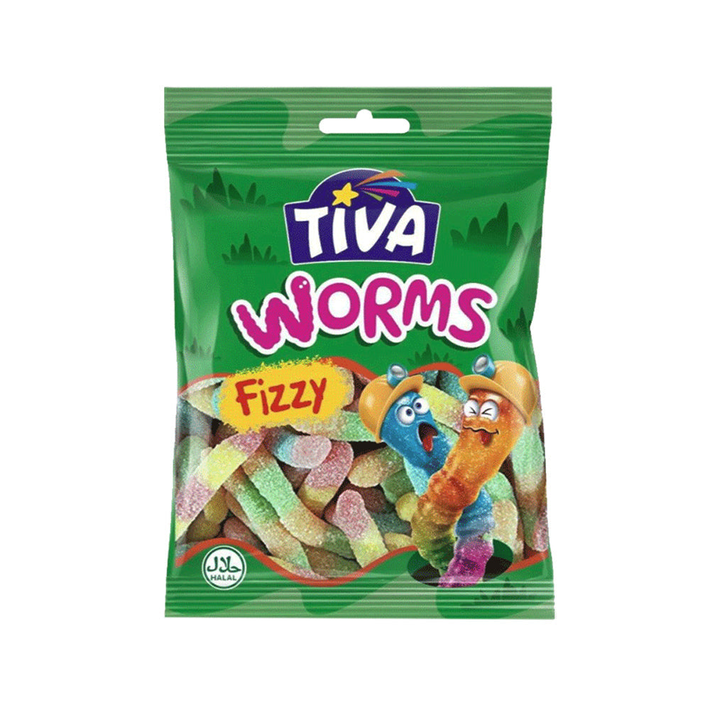 TIVA FIZZ WORMS JELLY 80 GM