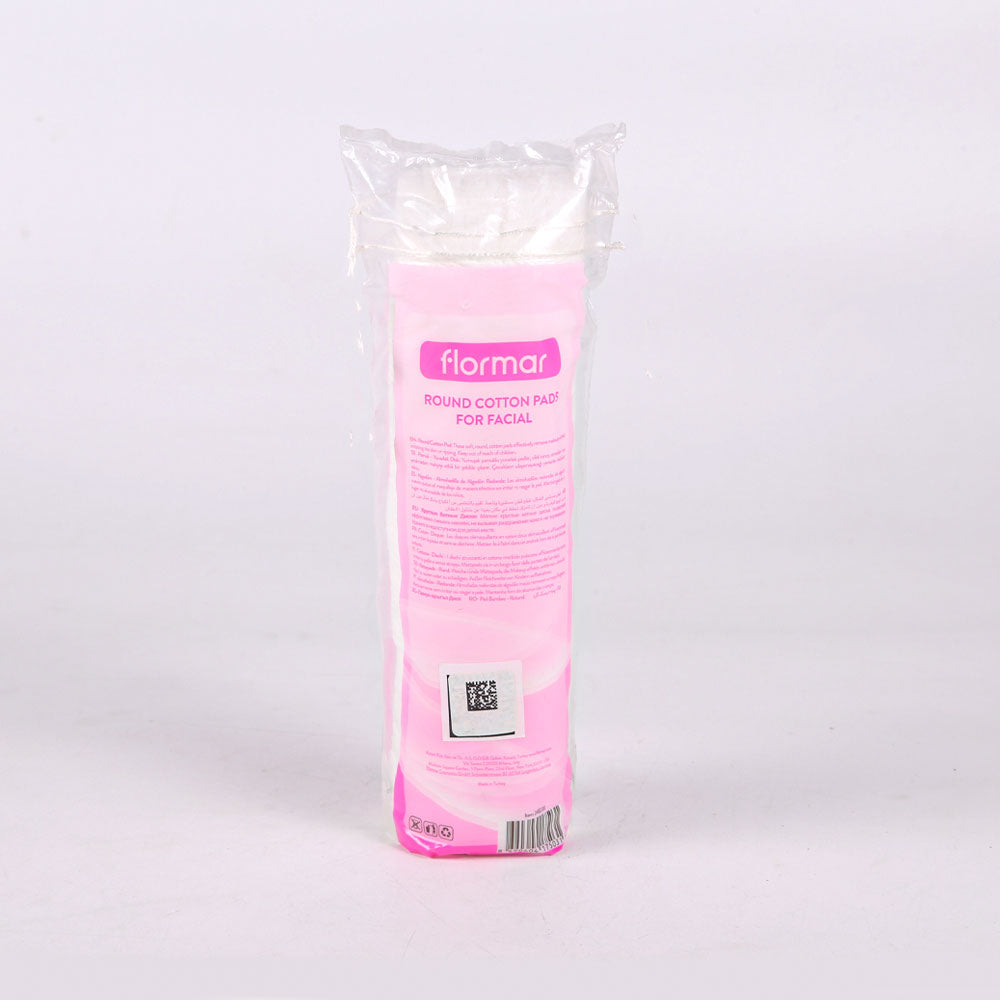 FLORMAR ROUND COTTON PADS FOR FACIAL 80 PCS
