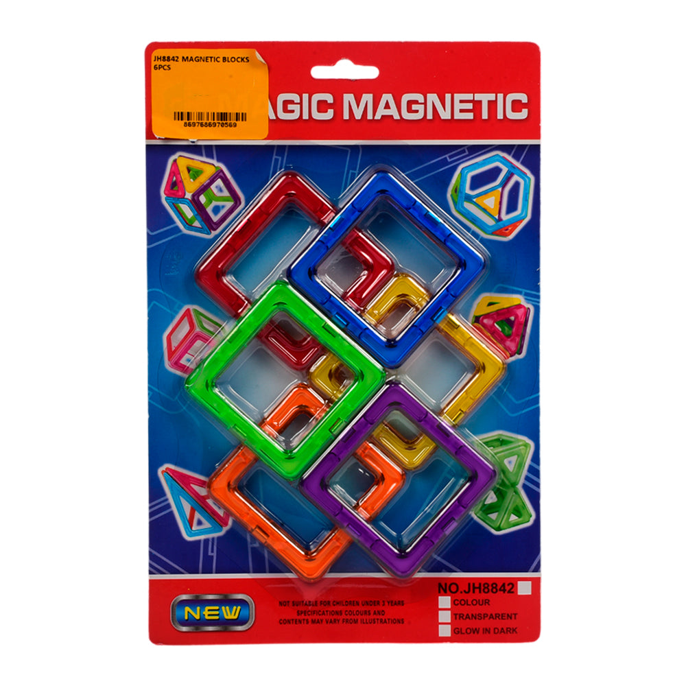 JH8842 MAGNETIC BLOCKS 6PCS