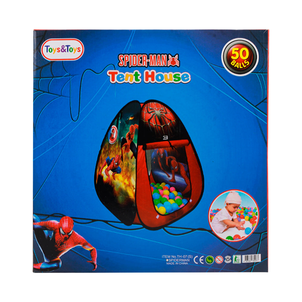 TH-07S SPIDER MAN PLAY TENT WITH 50 BALLS A.I